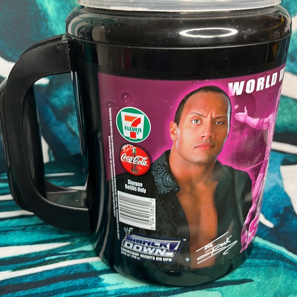 Vintage World Wrestling Federation Smackdown Slurpee 34oz No Straw